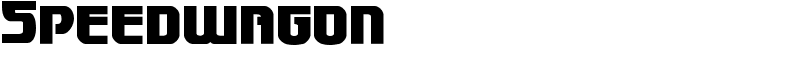 Speedwagon Font