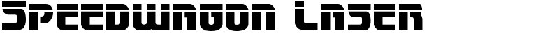 Speedwagon Laser Font