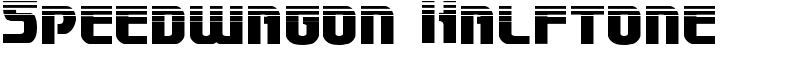 Speedwagon Halftone Font