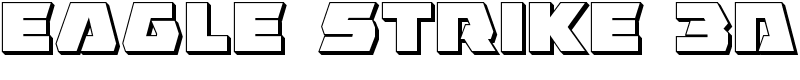 Eagle Strike 3D Font