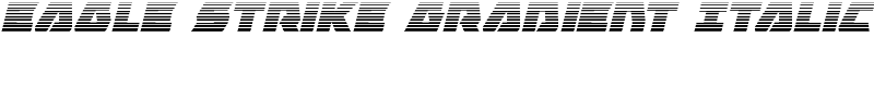 Eagle Strike Gradient Italic Font