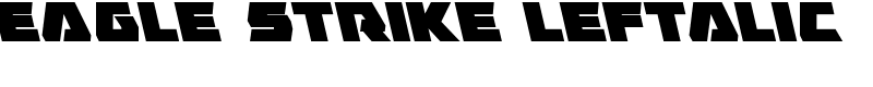 Eagle Strike Leftalic Font
