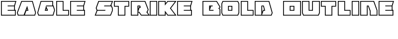 Eagle Strike Bold Outline Font