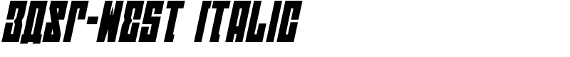 EAST-west Italic Font