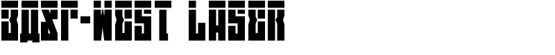 EAST-west Laser Font