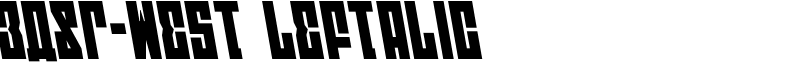 EAST-west Leftalic Font