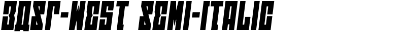 EAST-west Semi-Italic Font