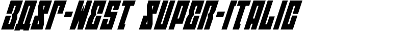 EAST-west Super-Italic Font