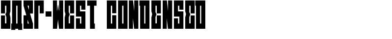 EAST-west Condensed Font