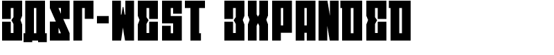EAST-west Expanded Font