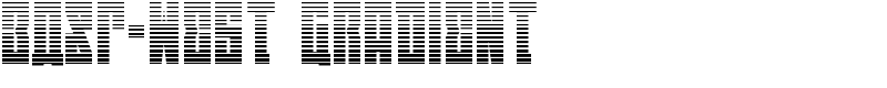 EAST-west Gradient Font