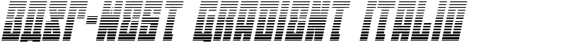 EAST-west Gradient Italic Font