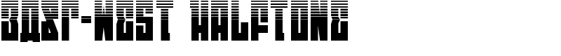 EAST-west Halftone Font