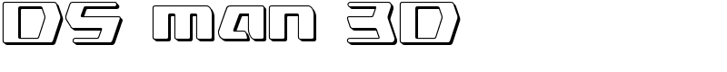 DS man 3D Font