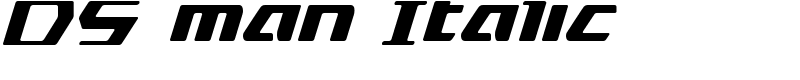 DS man Italic Font