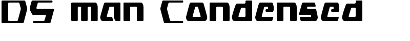 DS man Condensed Font