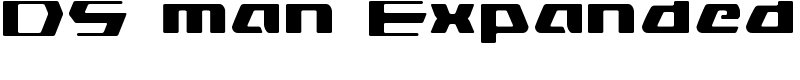 DS man Expanded Font