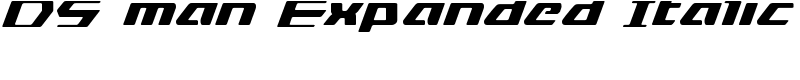 DS man Expanded Italic Font