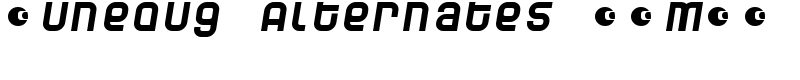 Dunebug Alternates 45MPH Font
