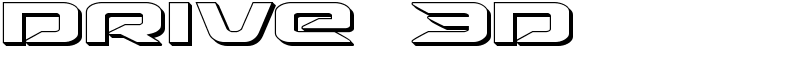 Drive 3D Font