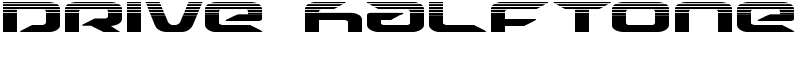 Drive Halftone Font