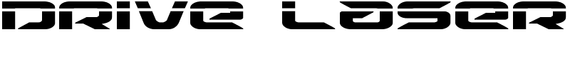 Drive Laser Font