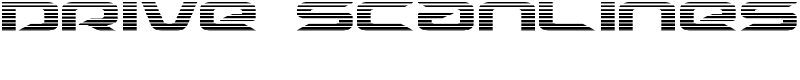 Drive Scanlines Font