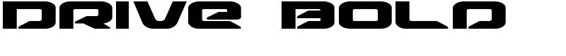 Drive Bold Font