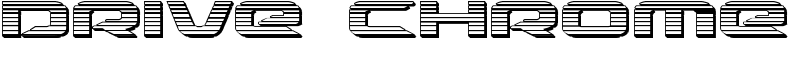 Drive Chrome Font