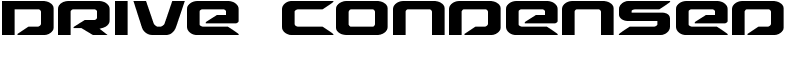 Drive Condensed Font