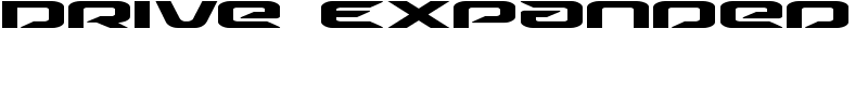 Drive Expanded Font