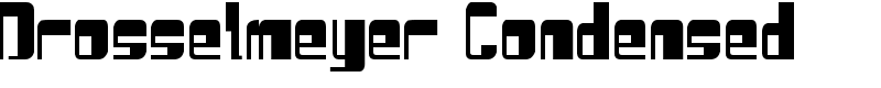 Drosselmeyer Condensed Font