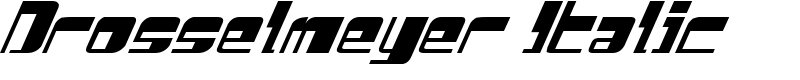 Drosselmeyer Italic Font