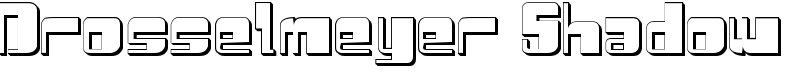 Drosselmeyer Shadow Font