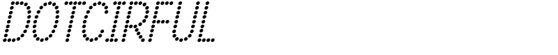 DOTCIRFUL Font