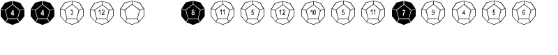 DPoly Twelve-Sider Font