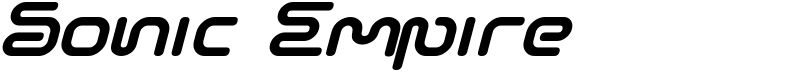 Sonic Empire Font