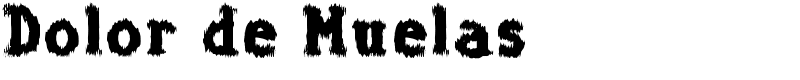 Dolor de Muelas Font