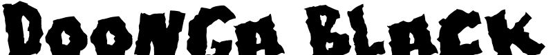 Doonga Black Font