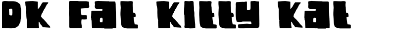DK Fat Kitty Kat Font
