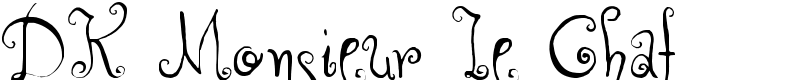 DK Monsieur Le Chat Font
