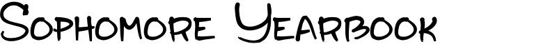 Sophomore Yearbook Font