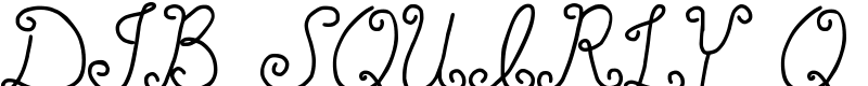 DJB SQUIRLY Q Font