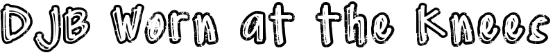 DJB Worn at the Knees Font