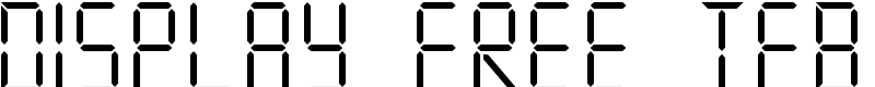 DISPLAY FREE TFB Font