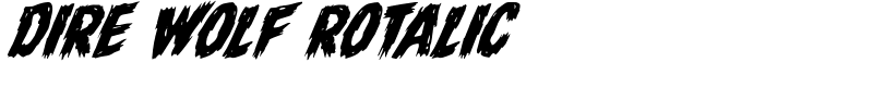 Dire Wolf Rotalic Font