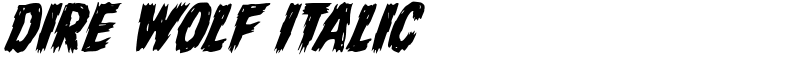 Dire Wolf Italic Font