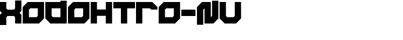Xodohtro-Nu Font