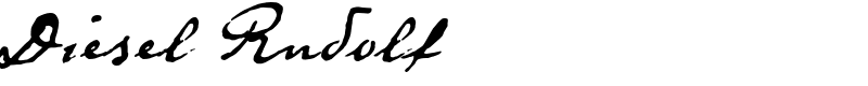 Diesel Rudolf Font