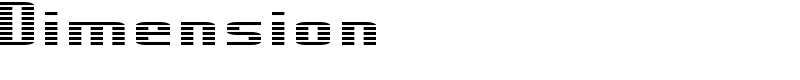 Dimension Font